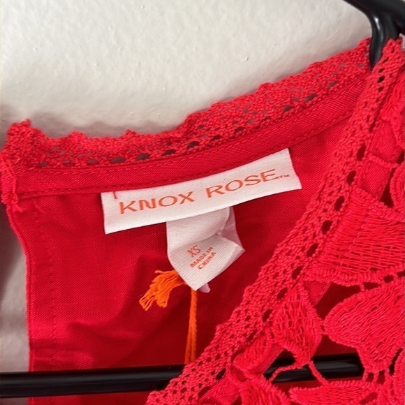 Women's XS Red Dress Knox Rose Floral - Picture 3 of 4